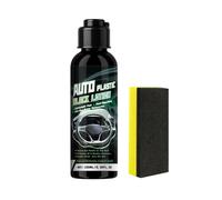 Generico Ripristinatore per Plastiche Auto,Detergente per Finiture Interne 100ml - Rinfrescante per Cruscotto E Tappezzeria,per Sedile Cruscotto Paraurti Mobili Porta Volante Console Elettrodomestici