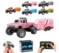 Generico Riprush Mini Monster 1/64 - Off-Road LED Alloy Racer, 3-Speed Modes, 2.4GHz Racing System, for Ages 14+ Hobbyists and Collectors (Gray)
