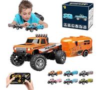 Generico Riprush Mini Monster 1:64 Off-Road LED Alloy Racer,360° Flip Rip Rush Alloy Racer with LED Lights,3-Speed Modes,Built for Stunts,Made to Flex,Unleash Adventure (Orange)