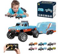 Generico Riprush Mini Monster 1:64 Off-Road LED Alloy Racer,360° Flip Rip Rush Alloy Racer with LED Lights,3-Speed Modes,Built for Stunts,Made to Flex,Unleash Adventure (Blue)