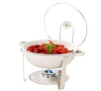 Genérico Riscaldatore - Contenitore riscaldatore a buffet, antiaderente, resistente al calore, con coperchio incernierato, set di riscaldamento, in acciaio , per Fiest