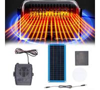 Generico Riscaldatore Solare Portatile da 30 W, Pannello con USB, Riscaldamento Esterno, Campeggio, Minimalista, Batteria integrata per riscaldamento continuo