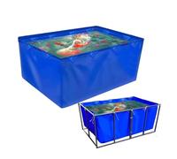 Generico Rivestimenti Flessibili e Pieghevoli per laghetti con Occhielli - Vasca di contenimento temporanea in Tela PVC per Pesci Koi e Pesci d'Acqua salata, 450 g/m², 9,5x9,5x2,9 Piedi, Resistenti e