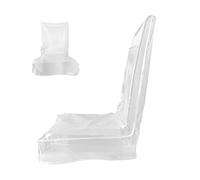 Generico Rivestimenti per Sedie da Pranzo | Copertura Trasparente Sedia Con Schienale,Coprisedute Elastiche - Per Uso Esterno Pranzo All'Aperto Patio Matrimonio Festa Ristorante Raduno E Catering