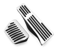 Generico Rivestimento Pedale Copripedali in Alluminio per BMW per Serie 3 5 per E36 per E39 per E46 per E90 AT MT LHD Antiscivolo Senza Trapano Sostituzione Pedale