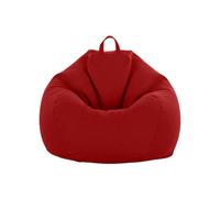 Generico Rivestimento Reversibile For Poltrona Bean Bag Protezione Mobile Copriletto For Divano Pouf Ottomano Con Cerniera Invisibile Aggiornamento Arredo Casa(Red,100 * 120cm)