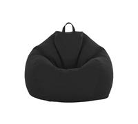 Generico Rivestimento Reversibile For Poltrona Bean Bag Protezione Mobile Copriletto For Divano Pouf Ottomano Con Cerniera Invisibile Aggiornamento Arredo Casa(Black,80 * 90cm)