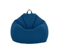 Generico Rivestimento Reversibile For Poltrona Bean Bag Protezione Mobile Copriletto For Divano Pouf Ottomano Con Cerniera Invisibile Aggiornamento Arredo Casa(Blue,80 * 90cm)