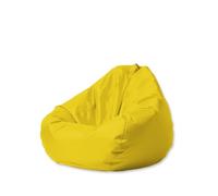 Generico Rivestimento Rinforzato For Poltrona Bean Bag Con Cerniera Invisibile Tessuto Oxford Resistente Protezione Divano For Interni Esterni For Casa Ospitalità(Yellow,120 * 130cm)