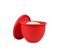 Generico Rivestimento Silicone for Ciotola Miscelatore, con Coperchio. | Rivestimento flessibile for ciotole robot cucina, coperchio for conservare impasto.(Red)
