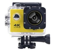 Generico Roamix Vision 4k Action Camera, Roamix Vision+ 4K, DV HD Waterproof Outdoor Underwater Camera, Outdoor Waterproof Sports Cameras for Photography and Diving Enthusiasts (Yellow,No Card)