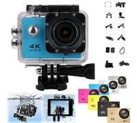 Generico Roamix Vision 4k Action Camera, Roamix Vision+ 4k, HD Waterproof Sports Cam, with Wi-Fi, 140° Wide-Angle Lens (Blue,32g)