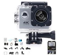 Generico Roamix Vision 4k Action Camera, Roamix Vision 4k, Outdoor Waterproof Sports Cameras, Ultra Wide Angle Wifi Camcorder, Record Every Moment Of Life (Silver Gray,64 memory)