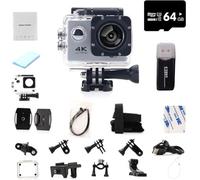 Generico Roamix Vision 4k,Roamix Vision 4k Action Camera,HD Waterproof Sports Cam,with Wi-Fi,140° Wide-Angle Lens (Gray)
