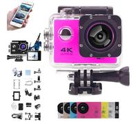 Generico Roamix Vision 4k, Roamix Vision Camera, Roamixs Vision Pro 4k Camera, HD Waterproof Outdoor Underwater Cameras, Diving Sports Cameras with WiFi, 140° Wide-Angle Lens (Purple)
