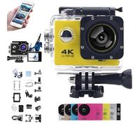 Generico Roamix Vision 4k, Roamix Vision Camera, Roamixs Vision Pro 4k Camera, HD Waterproof Outdoor Underwater Cameras, Diving Sports Cameras with WiFi, 140° Wide-Angle Lens (Yellow)