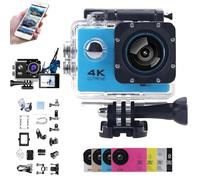 Generico Roamix Vision 4k, Roamix Vision Camera, Roamixs Vision Pro 4k Camera, HD Waterproof Outdoor Underwater Cameras, Diving Sports Cameras with WiFi, 140° Wide-Angle Lens (Blue)