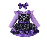Generico Robe Tutu d'halloween pour Bébé Fille,Cosplay Festa Abito Costume da Regina di Halloween Vestito Carnevale Bambina Bebe de Fête Danse Pageant Filles per Vestiti Cosplay Party
