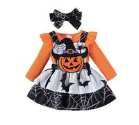 Generico Robe Tutu d'halloween pour Bébé Fille,Costume da Vampiro Costume Ragazza per Halloween mercoledì Bambina Bebe Enfant Fillette Festa, Cosplay, Carnevale
