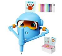 Genérico Robot da disegno per bambini, giocattolo intelligente di creatività per dipingere e imparare con 100 carte, robot di arte e pittura | per studenti in età prescolare famiglia e amici