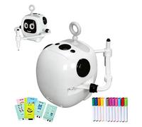 Genérico Robot da disegno ricaricabile: macchina di apprendimento interattiva con carte e pennarelli, pittura educativa, giocattolo educativo per bambini e ragazze dai 3 agli 8 anni, scuola, casa