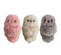 Generico Robot Plush Toy - Interactive Singing Doll | 17x12x15cm Electronic Voice Record Plush with USB Charging, Gray White Pink Soft Toy with Playroom Nursery Style, Preschool Holiday Doll