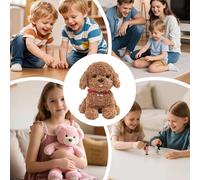 Generico Robot Puppy - 5.9 X 3.93 X 9.84 Inches Realistic Robot Puppy | Heartwarming Active Moving Pet Plush Toy | Robotic Dog For Boys, Girls, Teens, Family, Friends Birthday