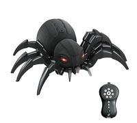 Generico Robot Spider, RC Spider - Robot Bee | Luci Fresche, Ragno RC Con Effetto Musicale, Animale A Telecomando Con Un'azione Gattonare Realistica, Completamente Funzionale, Radiocontrellata