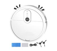 Generico Robot Vacuum - Compact Quiet Obstacle Avoidance Disk, Low Profile Usb Rechargeable Dust Suction Sweeper, Battery Powered Linoleum Tile Care Tool | Interior Debris Wiper For Car
