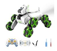 Generico Robotic Dog, Portable 8WD Smart Robot Puppy, Electric RC Climbing Pet Toy, Programmable Interactive Dog Robot, Remote Control Animal for Kids, Adults, Learning, Games, Entertainment Use