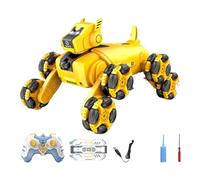 Generico Robotic Dog, Portable 8WD Smart Robot Puppy, Electric RC Climbing Pet Toy, Programmable Interactive Dog Robot, Remote Control Animal for Kids, Adults, Learning, Games, Entertainment Use