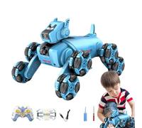 Generico Robotic Dog - Smart Robot Pet for Interactive Play, Rc Car Toy with Electric Climbing Ability, Electronic Puppy Kids Adults, Multifunctional Entertainment, Black and Silver, 12 Inches