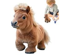 Genérico Robotic Horse For Kids - Electric Walking Interactive Plush Toy | Smart Simulation Robotic Pet | Realistic Electronic Horse For Boys Girls Birthday Playtime Learning