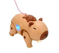 Generico Robotic Pet, Electronic Interactive Capybara Toy, Walking Animated Animal, Light-Up Features with Music, Ideal for Kids, Boys, Preschool, Kindergarten, Home, Classroom Pretend Play