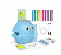 Generico Robottino Che Disegna per Bambini, Robot Interattivo Educativo con 100 Carte da Disegno e 12 Penne Colorate, Giocattolo per Apprendimento Precoce