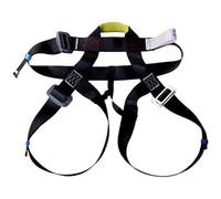 Generico Rock Climbing Waist Belt, Rappelling Harness Gear, Safety Strap for Training Climbing & Mountaineering, Adjustable Polyester Belt, Comfortable Construction Equipment, Black