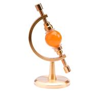 Generico Rock Display Stand - 1.34x2.6inches, Adjustable Globe Base With Padded Clip Crystal Holder For Specimens Fossils Collectibles Art Craft Bookshelf Table
