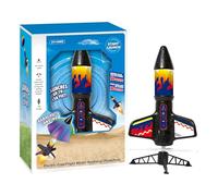 Generico Rocket Toy, Launching Rockets Toys, 7.2x9.45x3.54 Inches Interactive LED Light Up Design Parachute Feature, Space Shuttle Booster for Students, Teens, Boys, Girls, Science Enthusiasts