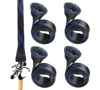 Generico Rod Sleeves Fishing, Rod Socks Poles, 66.93x1.18 Inches, 4 Pack Elastic Waterproof Tools Protector Sock for Beach, Pier, Lake, Surf, Wall, Ceiling, Truck, Car Storage