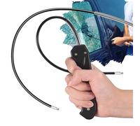 Generico Rompivetri di Sicurezza per Auto con Frusta Lunga e Corta, Strumento Multifunzionale per la Fuga di Emergenza dall'auto, Frusta Portatile per Rompere i finestrini -ITHZ01