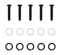 Generico Rondelle Per Accordatori Chitarra Gasket Per Manopole Accordatura Compatibile Con Chitarre Elettriche e Acustiche Nero Accessorio Essenziale Per Musicisti