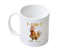 Generico Rooster Mug,Ceramic 9.5x8cm Farmhouse Themed Mug With Ergonomic Handle | Rooster Tea Cup, Humorous For Farm Kitchen Breakfast Morning Women Mother Animal Lover's