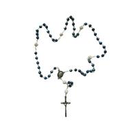 Generico ROS48B rosario maria madre miracolosa originale corona croce crocera crociera smaltato con strass da collo messa chiesa suora vescovo sacerdote