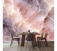 Generico Rosa Chiaro Carta da Parati Panoramica, Marmo Squisito Natura Murales Personalizzati in Carta da Parati 300 x 210 cm (L x A) - Decorazioni per Soggiorno e Camera da Letto