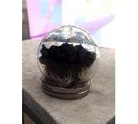 Genérico Rosa eterna nera. Cupola con rosa nera conservata. Rosa nera eterna. Fiore nero preservato. Prodotto in Spagna.