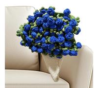 Generico Rose Blanket - 43.3in Cute Romantic Rose Crochet Flower Bouquet
