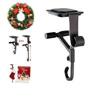 Generico Rose Garland Holder,2025 New Heavy Duty Christmas Decoration Stand,2in1 mantel hangers for garland,Adjustable Metal Mantle Hooks,No Drill, Holds Up to 20 lbs, for Christmas Decoration (1PCS)