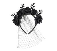 Generico Rose Headband - Polyester Veil Flower Headpiece 17x17cm