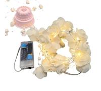 Generico Rose LED String Lights - 0.36W Artificial Battery Operated Romantic Lamp | Fairy Lights Valentine's Day Decor | For Wedding Party Wall Home Garden Bedroom Festivals Decor, Warm, Indoor Outd