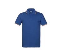 Generico Rossini HH146 Polo Italia Mezza Manica 100% Cotone piquè Fascia parasudore Posteriore Chiusura 3 Bottoni Spacchetti Laterali (IT, Testo, 3XL, Regular, Regular, Azzurro Nazionale)